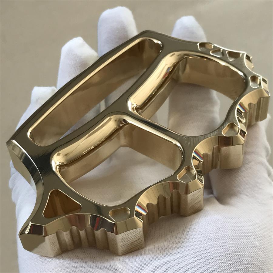 Thickened Solid Brass Knuckle Dusters Outdoor EDC Tool