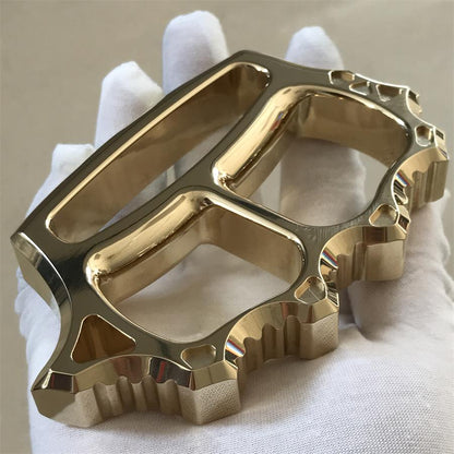 Thickened Solid Brass Knuckle Dusters Outdoor EDC Tool