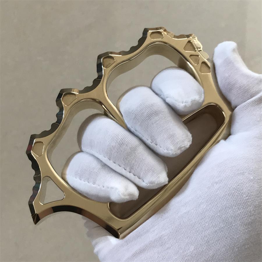 Thickened Solid Brass Knuckle Dusters Outdoor EDC Tool