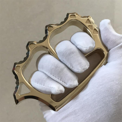 Thickened Solid Brass Knuckle Dusters Outdoor EDC Tool