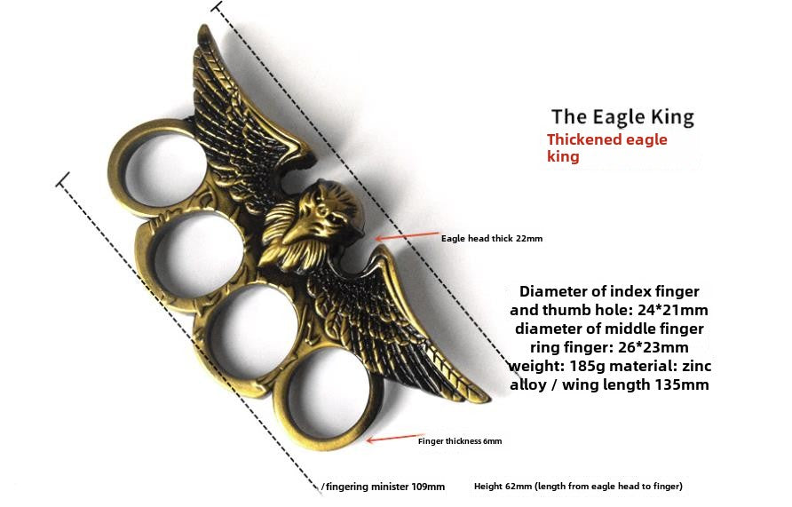 Thickened Zinc Eagle King Gloves Outdoor Knuckle Dutsers