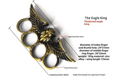 Thickened Zinc Eagle King Gloves Outdoor Knuckle Dutsers